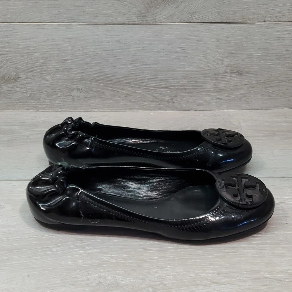 Tory Burch Womens reva  Logo Loafer Flats shoes sz 5